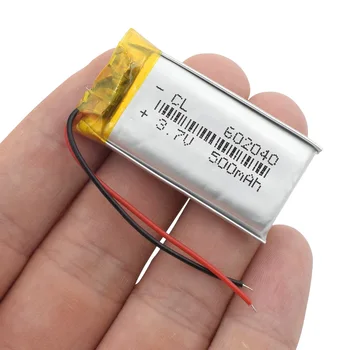 1/2/4ks Nové 602040 Li-ion Baterie 3.7 V lipol 500mah Dobíjecí Mobilní MID GPS PSP Bluetooth Reproduktor Lithium Polymer Buněk