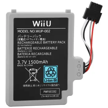 1 KS Náhradní Baterie Pro Nintendo Wii U Gamepad Řadič WUP-012 1500mAh