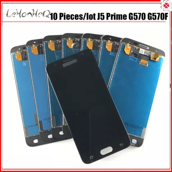 10 Ks/lot AMOLED LCD Pro Samsung Galaxy J5 Prime J5P G570 G570F G570L LCD Displej Dotykový Displej Digitizer Shromáždění wholesal