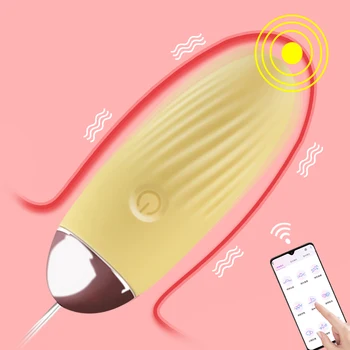 10 Rychlostí Vibrátor APP Bluetooth Bezdrátové Ovládání G-spot Masér Vibrátor Orgasmus Vibrační Vajíčko, Vibrátor, Dospělý Sex Hračky pro Ženy