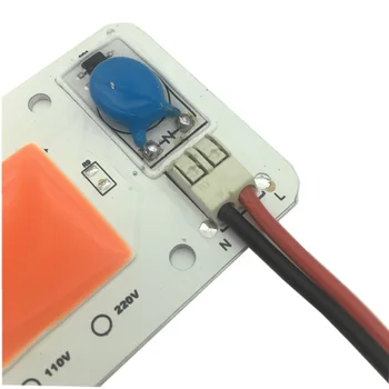 10ks 50W 110V 220V COB High Power led čip vestavěný řidiče celé Spektrum Červená Zelená Modrá Královská modrá Teplá bílá studená bílá LED