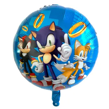 10pcs 18inch Karikatura Sonic Fólie Helium Balónky Ježek Miminko, Narozeniny, Party Dekorace Dodávky Děti Hračky Vzduchu Globos