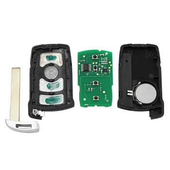 10PCS/LOT, 4 Tlačítka Smart Remote Key Fob S ID7944 Čip 315LP /315/433/868 MHZ pro BMW CAS1 Řady 7 CAS1