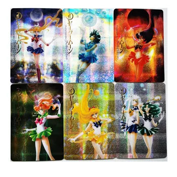 10pcs/set Sailor Moon Full Edition Kryt Bronzový Sexy Dívka Hobby Sběratelské Kolekce Hra Anime Karty