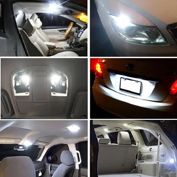 10x W5W T10 LED Žárovky SMD 3030 Pro Honda Civic Accord, Crv Fit Auto Interiér stropní svítilna osvětlení Zavazadlového prostoru Parkovací Světla 6000k 12V
