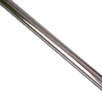 110Cm Objevují Hůl Stříbrné z Nerezové Oceli Bojových Umění Kapsy Personál Magic Stick Prop Rozšířit