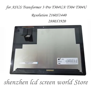 12.6 LCD LED Obrazovky sklo Shromáždění Digitizer PRO ASUS Transformer 3 Pro T304 T304UA Dotykový Displej LCD Shromáždění