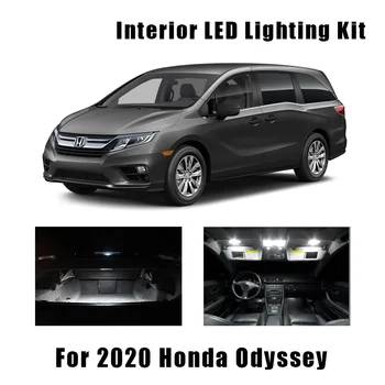 14pcs Bílá Canbus Žádná Chyba LED osvětlení Interiéru Balíček, Sada Pro Honda Odyssey 2020 Mapu Dome Čtení Stropní osvětlení spz
