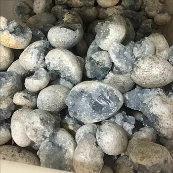 1ks Přírodní Modrá Crystal Cave Quartz Celestite Crystal Exemplář Clusteru Vzorek Léčení Modrá Crystal Cave 50/100g