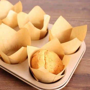 200 Kusů Tulipán Cupcake Vložky Pečení Poháry Papír Cupcake a Muffin Pečení Poháry pro Svatby a Narozeniny