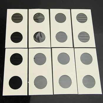 2019 Nové Užitečné 40mm 100ks Karton Mince Držáky Kolekce Mincí Sběratelé Kolekce Držitelů Zásoby Mincí Čtvercový Papír Klip