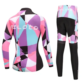 2020 Jaro&Podzim Ženy, Cyklistické Oblečení, Prodyšný Horské Kolo oblečení Ropa Ciclismo Quick-Dry Dlouhý Cyklistický Dres+Kalhoty set