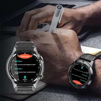 2020 Nieuwe Lokmat TK04 Gps Smart Horloge Bloeddruk Hartslagmeter Waterdichte Sportovní Smartwatch Volat Functie Voor Android Ios