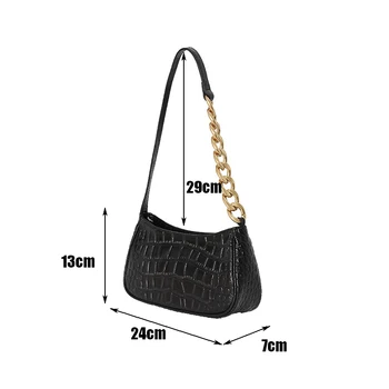 2020 nové bageta taška a kabelka Pure color řetěz módní ženy rameno messenger bag ženy, Vysoce kvalitní Kámen vzor