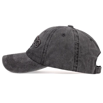 2020 nový dopis výšivky baseball cap nastavitelná bavlna prát táta klobouk letní unisex divoké ležérní čepice móda trucker čepice