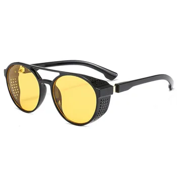 2020 Trendy Steampunk sluneční Brýle pro Muže v Retro Hippie Brýle, Brýle na Kolo Flip Parní punk brýle Ženy Vintage Odstíny