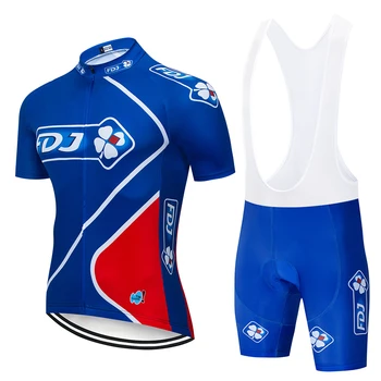 2020 TÝMU FDJ Cyklistický Dres Letní Cyklistické Oblečení Horské Kolo Oblečení Cyklistické Oblečení MTB Kola Cyklistické Oblečení Cyklistické Oblek