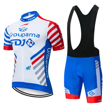 2020 TÝMU FDJ Cyklistický Dres Letní Cyklistické Oblečení Horské Kolo Oblečení Cyklistické Oblečení MTB Kola Cyklistické Oblečení Cyklistické Oblek