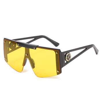 2021 Klasické Módy Shield sluneční Brýle Vintage Nadrozměrné sluneční Brýle Muži Ženy Sport Venkovní Brýle Sluneční Brýle, UV400 Muži Luxusní