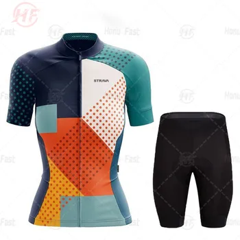 2021 STRAVA Letní Dámské Cyklistické dresy Prodyšné MTB Kolo, Cyklistické Oblečení Horské Kolo Nosit Oblečení Maillot Ropa Ciclismo