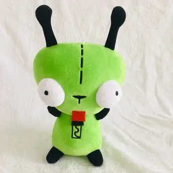 20cm 3D Vypouklé Oči Zelený Mimozemšťan Invader Zim Pes Plněné Plyšové Hračky Pro Dítě, doll dárek