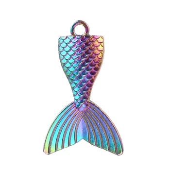 20KS Rainbow Barva Oceánu Mořská panna Ocas Kouzla pro Handmade Náhrdelník s Přívěskem Šperky 23606