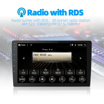 2din Android 9.0 Ouad-Core PX6 Auto Rádio Stereo Pro Honda Civic 2006-2011 GPS Navi Audio Video Přehrávač, Wifi, BT, HDMI DAB+