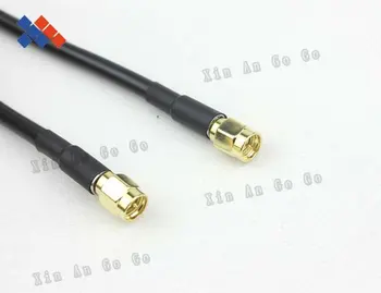 2KS 1M WIFI kabel RG58 RP-SMA zástrčka-SMA male Antény, Kabel, adaptér, rozšíření Pigtail kabel