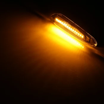 2ks Boční Světla pro BMW E90 E91 E92 E93 E60 E82 E87 E46 LED Dynamické Boční Obrysové Světlo směrovka Sekvenční Blikající Světlo