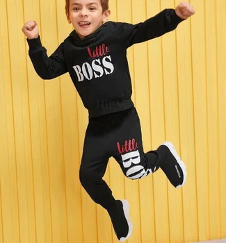 2KS Chlapci Oblečení Chlapeček Oblečení Pro Děti Oblečení Batole Dítě Jogging Garcon Ležérní Sportovní Oblek Děti Svetr Dítě Vyhovuje