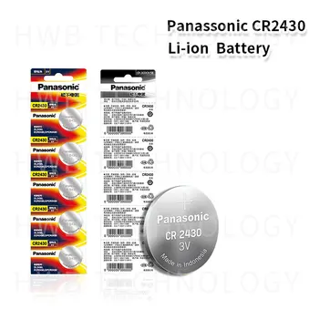 2ks/lot Nový Originální Panasonic CR2430 3V CR 2430 Tlačítko Baterie Vozu Dálkovým ovladačem s Klíčem Camry knoflíkové Baterie