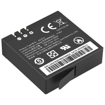 2ks PRO AZ16-1 XIAOMI YI II 4K baterie + LCD Dual USB Bateria Nabíječka pro Xiaomi Yi Sportovní Akční Kamera 4K