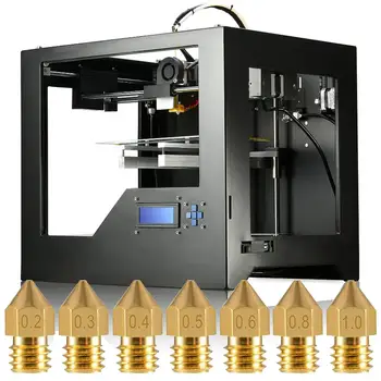 3D Tiskárna Trysek, 32 Kusů Mk8 Extruder Tiskové Hlavy 0,2 Mm, 0,3 Mm, 0,4 Mm, 0,5 Mm, 0,6 Mm, 0,8 Mm, 1,0 Mm Pro Makerbot Creality Čr-