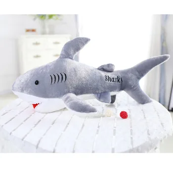 45 cm Kawaii Měkké Obří Plyšový Žralok Velrybí Plněné Ryby, Oceánu Zvířata, Panenky, Hračky pro děti, děti, kreslený hračky pro dárek