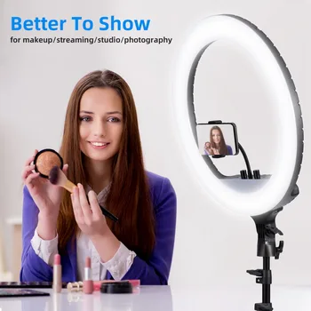 45cm selfie LED KRUH SVĚTLA s Stativ Stojan pro Make-up,Live Streaming A Video na Youtube, Stmívatelné Ring Lampa pro Fotografování