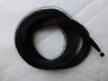 500 g černé Koňské žíně Koně Ocas Vlasy Housle Luk Vlasy 80-85 cm