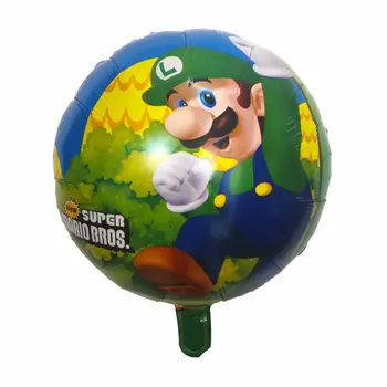 50ks 18inch Super Mario Fólie Balónky 68*44cm Mario Luigi Bros Helium Vzduchu Globos Birthday Party Dekorace Klasické Hračky