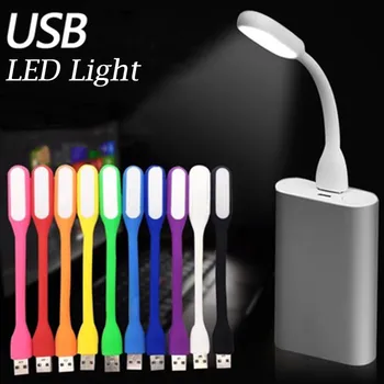 50ks USB LED Mini Světlo na Čtení Flexibilní Světlé Noční Lampa DC 5V Světla, Tablet PC Power Bank Notebook Laptop USB Svítilna