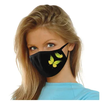 5KS Ženy maska na obličej v Pračce Módní Bavlněné Motýl Maska na Obličej Opakovaně použitelné Masky masque mascarillas маска