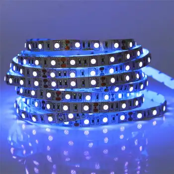 5M 12V Ultrafialové Ray 395-405nm led strip světlo 5050 60leds/m 300leds UV fialová dioda led pásky lampa pro DJ Fluorescence strany