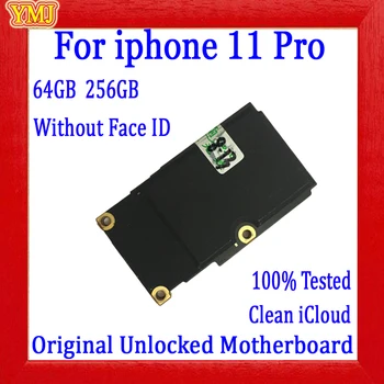 64 GB 256 GB základní Deska Pro iPhone 11 Pro Bez Obličej ID Full Unlocked, Zdarma iCloud Originál pro iPhone 11PRO Logic Board