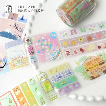 6KS/LOT život menší série denně roztomilé krásné kreativní dekorativní PET pásky