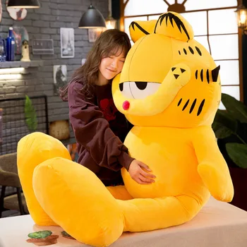 80cm Hot Prodej Kreslený Garfield Hračky Garfield Kočka Plyšová Panenka Vysoce Kvalitní Měkké Obrázek Panenka Pro Děti, Děti, kawaii plyšové