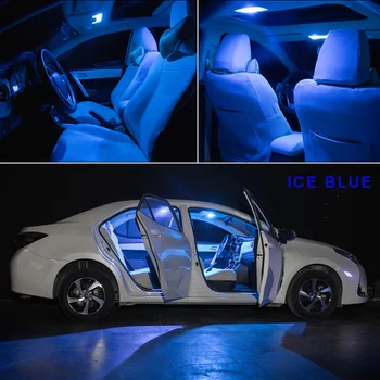 8ks Bílá Canbus bez Chyb Interiéru LED Žárovka Mapu Dome Lehké Střešní Sada Pro 2017 2018 2019 Nissan Leaf ZE1 Příslušenství Auto Lampa