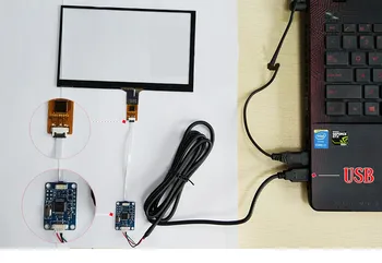 9 palcový 210mm*125mm Raspberry Pi, tablet, PC, navigace Kapacitní Dotykový Digitizér Dotykové obrazovky panelu Sklo USB Driver board