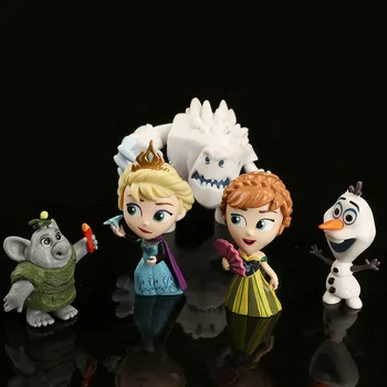9ks Disney Frozen 2 Sněhová Královna Elsa Anna Olaf PVC Akční Obrázek Kristoff Sven Anime PVC Panenky, Figurky Děti, Hračky Děti Dárek