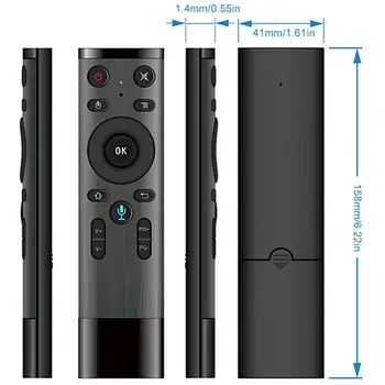 Air Mouse Dálkové Ovládání Bluetooth Hlasové Dálkové Ovládání Pro Smart TV Android Box IPTV 3 pro Smart TV, IPTV, Síťové Set-top-B