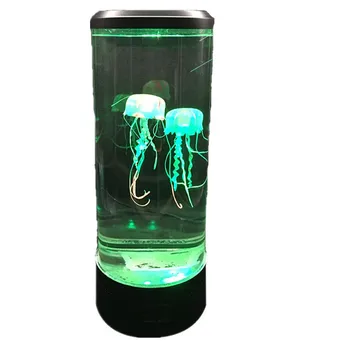 Aliex Nový USB Nabíjení Velké Medúzy Lampa Horký LED Barevné RGB bytové Dekorace Akvarijní Noční Světlo přeshraniční Výbuchu