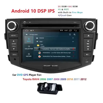 Android 10 autorádia Pro TOYOTA RAV4 DAB+ WiFi TPMS FM DVB-T, DVD, Bluetooth, GPS Auto Multimediální Přehrávač hlavní Jednotku MirrorLink Cam