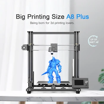 Anet A8 plus 3d tiskárny Kit Velký Tisk Velikost celokovový Rám 3D Tiskárny Kit DIY Snadné Sestavit S Zdarma 10m Vláken